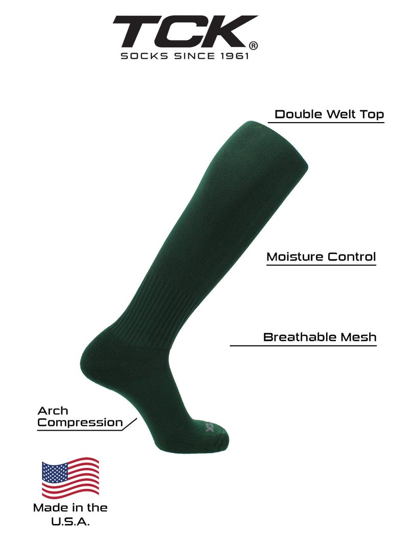 TCK Champion Over the Calf Baseball Socks (Dark Green, Large) - Image 3